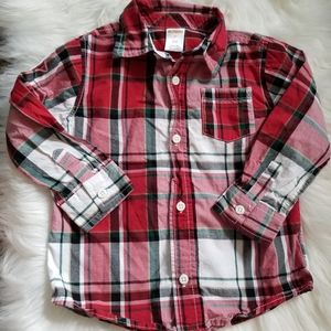 GYMBOREE 3T PLAID SHIRT